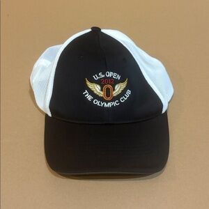 U.S Open 2012 Nike Baseball Hat in black with white mesh backing